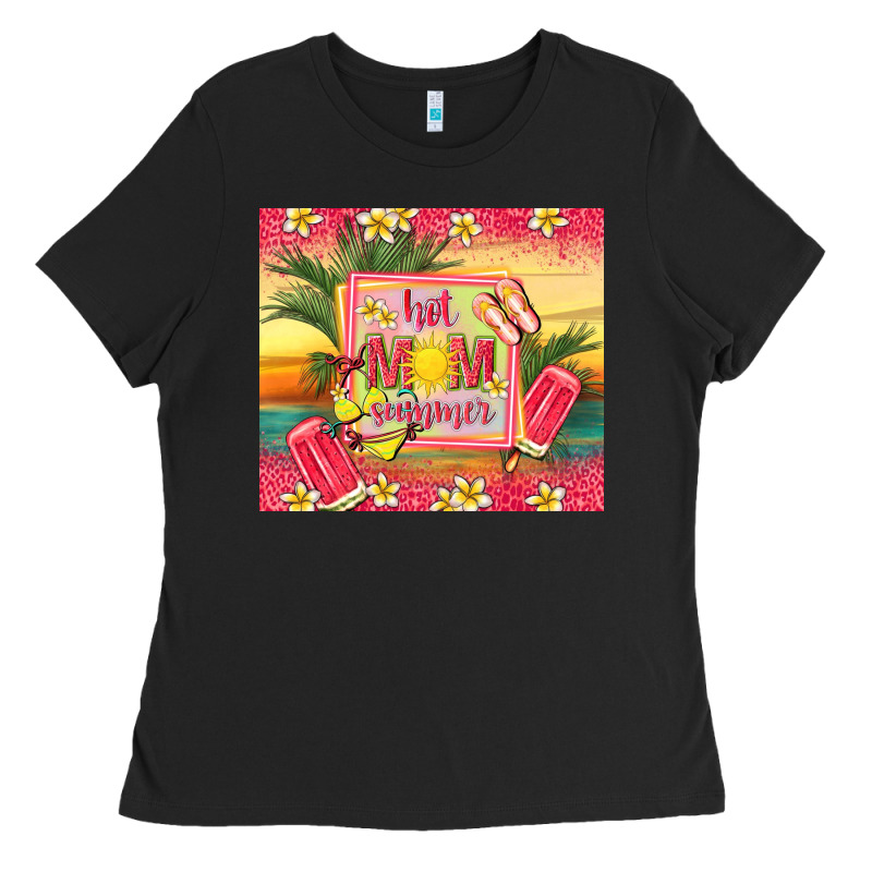 Hot Mom Summer Ladies Tee by TumblerDesignByShophia | Teevron