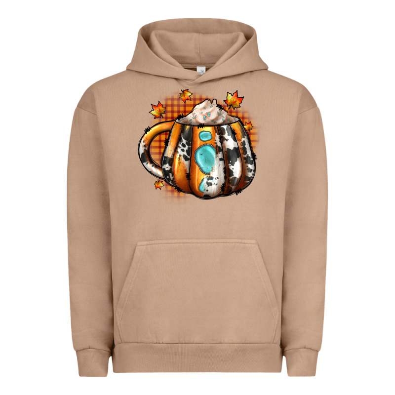 Thanksgiving Coffee Cup Gemstone Urban Hoodie by JahusDesignShop | Teevron