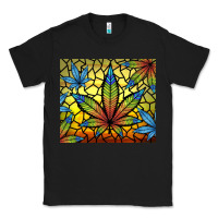 Black stained glass weed Classic Tee - TumblerDesignByShophia