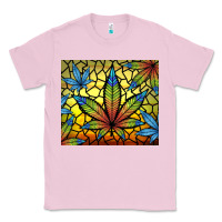 Bubblegum Pink stained glass weed Classic Tee - TumblerDesignByShophia