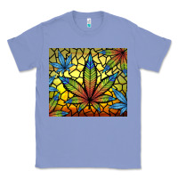 Colony Blue stained glass weed Classic Tee - TumblerDesignByShophia