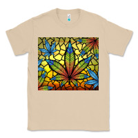 Mushroom stained glass weed Classic Tee - TumblerDesignByShophia