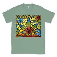 Sage stained glass weed Classic Tee - TumblerDesignByShophia