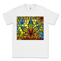 White stained glass weed Classic Tee - TumblerDesignByShophia