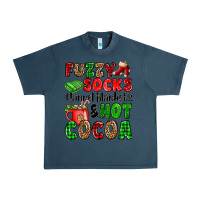 Midnight Navy fuzzy socks flannel blankets and hot cocoa Urban Heavy Tee - OliviaCreatesArt
