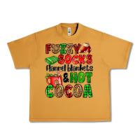 Peanut Butter fuzzy socks flannel blankets and hot cocoa Urban Heavy Tee - OliviaCreatesArt
