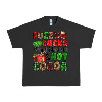 Pigment Black fuzzy socks flannel blankets and hot cocoa Urban Heavy Tee - OliviaCreatesArt