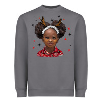 Storm christmas african girl Heavyweight Sweatshirt - BarkalooDesign