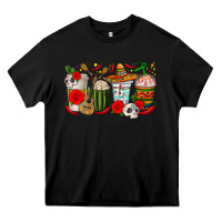 Black Hispanic Heritage Month Coffee Cups Heavy Core Tee - texasbilliewilder