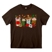 Chocolate Brown Hispanic Heritage Month Coffee Cups Heavy Core Tee - texasbilliewilder