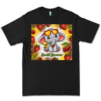 Black sweet summer cute elephant Premium Tee - TumblerDesignByShophia