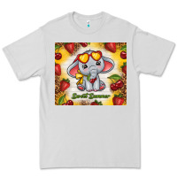 Dove Grey sweet summer cute elephant Premium Tee - TumblerDesignByShophia