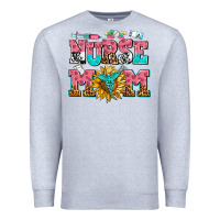 Heather Grey nurse mom Premium Sweatshirt - AdoDesignShop