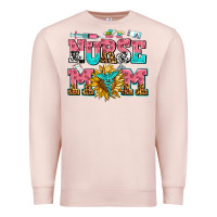 Pale Pink nurse mom Premium Sweatshirt - AdoDesignShop