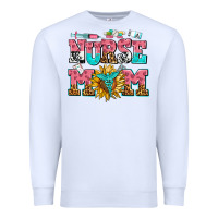 White nurse mom Premium Sweatshirt - AdoDesignShop