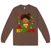 Chestnut black is beautiful Long Sleeve Tee - FaDigitalArtStudio