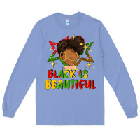 Colony Blue black is beautiful Long Sleeve Tee - FaDigitalArtStudio