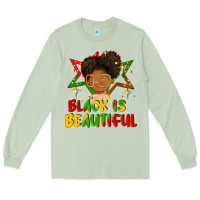 Matcha black is beautiful Long Sleeve Tee - FaDigitalArtStudio