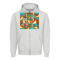 Dove Grey just peachy peach tumbler Zipper Hoodie - BarkalooDesign
