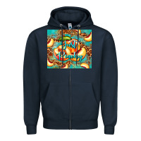 Navy just peachy peach tumbler Zipper Hoodie - BarkalooDesign