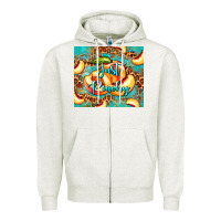 Oatmeal Heather just peachy peach tumbler Zipper Hoodie - BarkalooDesign