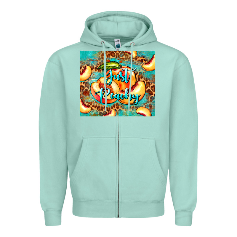 Just Peachy Peach Tumbler Zipper Hoodie by BarkalooDesign | Teevron