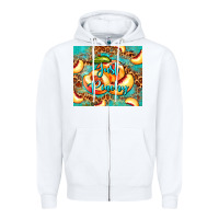 White just peachy peach tumbler Zipper Hoodie - BarkalooDesign