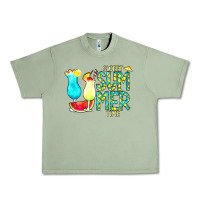 Oil Green sweet summer time turquoise yellow Urban Heavy Tee - CowCowDesign