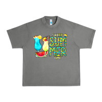 Tornado sweet summer time turquoise yellow Urban Heavy Tee - CowCowDesign