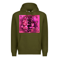 Army Green strong breast cancer Premium Hoodie - RanaPortraitStore
