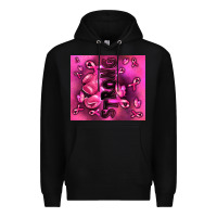 Black strong breast cancer Premium Hoodie - RanaPortraitStore