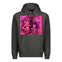 Charcoal Heather strong breast cancer Premium Hoodie - RanaPortraitStore