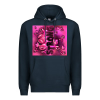 Navy strong breast cancer Premium Hoodie - RanaPortraitStore