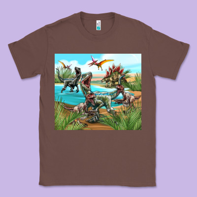 Dinosaurs Classic Tee Designed By Tumblerdesignbyshophia