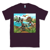Plum dinosaurs Classic Tee - TumblerDesignByShophia