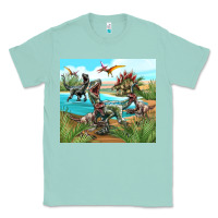 Seafoam dinosaurs Classic Tee - TumblerDesignByShophia