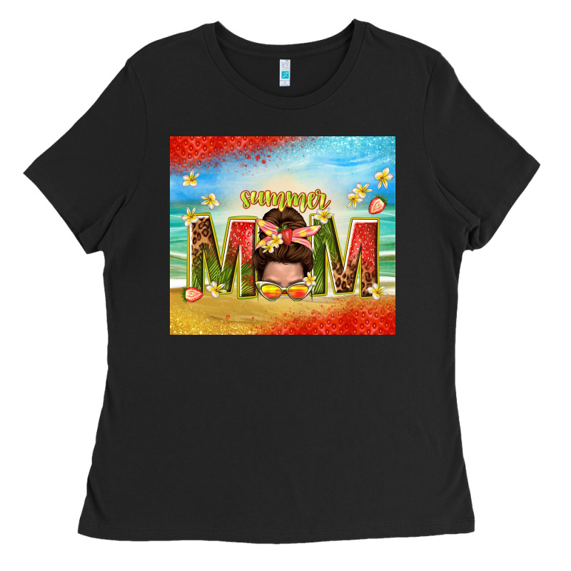 Summer Mom Ladies Tee by TumblerDesignByShophia | Teevron