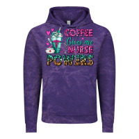 Cloud Purple Coffee Gives Me Nurse Powers Vintage Hoodie - FaDigitalArtStudio
