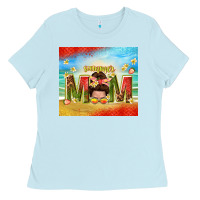 Baby Blue summer mom Ladies Tee - TumblerDesignByShophia
