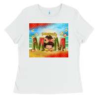 White summer mom Ladies Tee - TumblerDesignByShophia