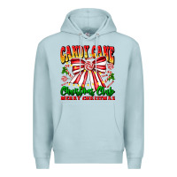 Blue Mist Candy Cane Christmas Club Premium Hoodie - CowhideDigitalArt
