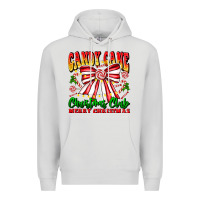 Dove Grey Candy Cane Christmas Club Premium Hoodie - CowhideDigitalArt