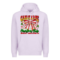 Lilac Candy Cane Christmas Club Premium Hoodie - CowhideDigitalArt