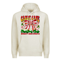 Oatmeal Heather Candy Cane Christmas Club Premium Hoodie - CowhideDigitalArt