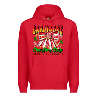 Red Candy Cane Christmas Club Premium Hoodie - CowhideDigitalArt