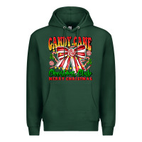 Sports Green Candy Cane Christmas Club Premium Hoodie - CowhideDigitalArt