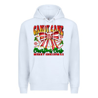 White Candy Cane Christmas Club Premium Hoodie - CowhideDigitalArt