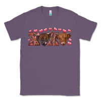 Lavender Xoxo highland cows Classic Tee - RanaPortraitStore
