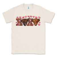 Natural Xoxo highland cows Classic Tee - RanaPortraitStore