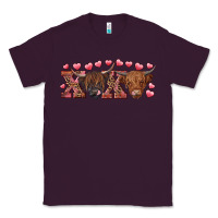 Plum Xoxo highland cows Classic Tee - RanaPortraitStore